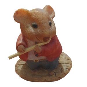 HALLMARK Moustershire "Musician of Note Colin Tuneman" Resin Mouse Figurine